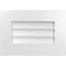 Ekena Millwork Vertical Surface Mount PVC Gable Vent: Non-Functional, w/ 3-1/2"W x 1"P Standard Frame, 20"W x 14"H GVPVE20X1401SN - alternate 1
